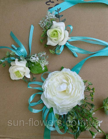 Браслет-квітка на руку для друзів (штучний), фото 1