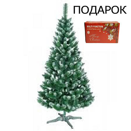 Новорічна ялинка "Казка" зелена з білими кінчиками 0.75 м, фото 2