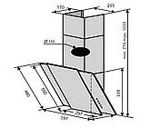 Витяжка Ventolux TORINO 60 X/BK (1000) IT, фото 5