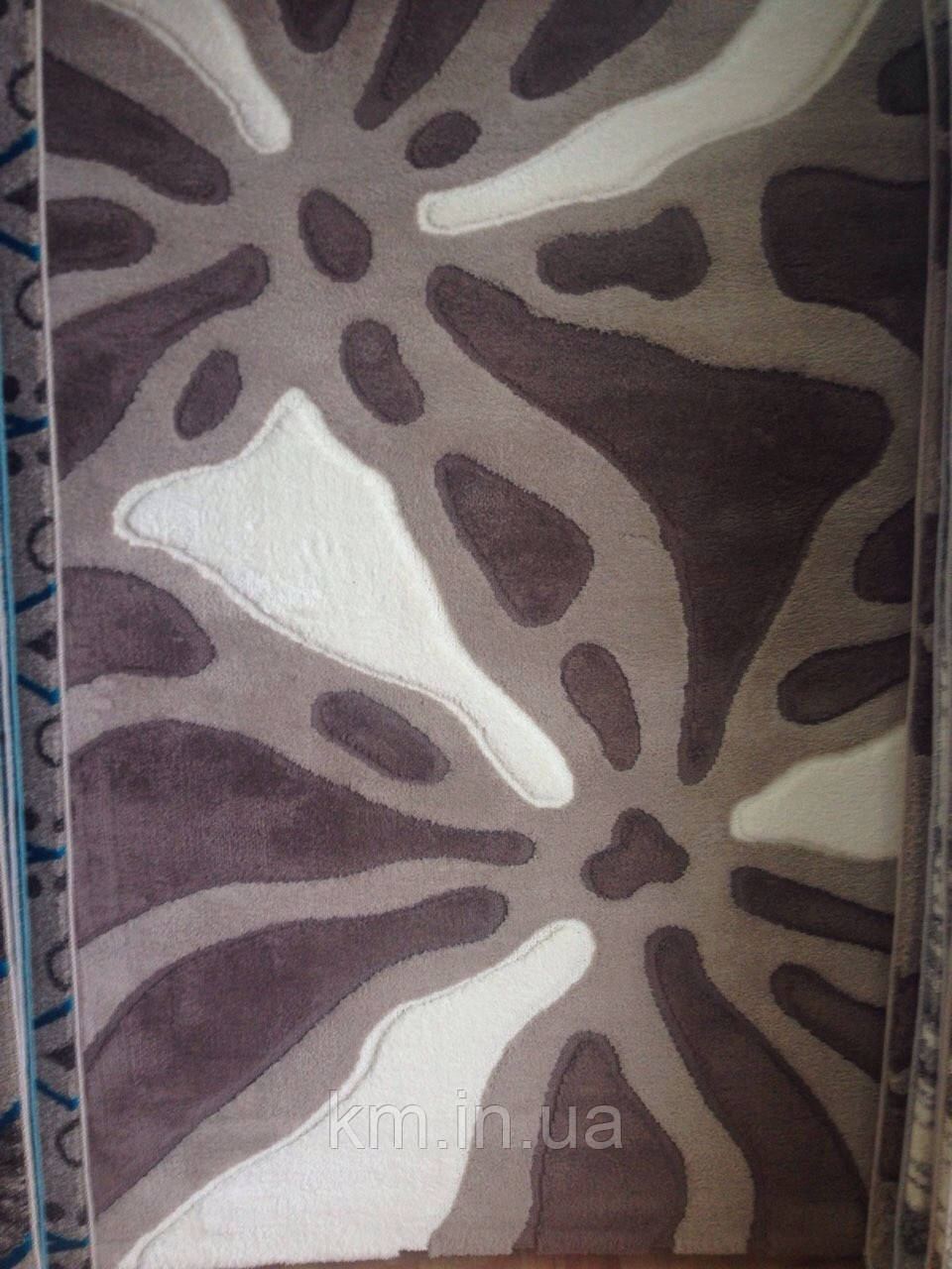 КИЛИМ З ВИСОКИМ ВОРСОМ MICROFIBER 102 КОРИЧНЕВИЙ