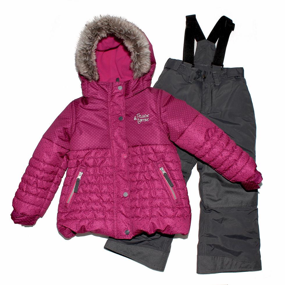 Зимовий термокостюм для дівчинки 7-8 років, р. 122-134 ТМ Peluche&Tartine Framboise F17 M 50 EF