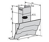 Похила витяжка Ventolux PIEMONTE 60 WH (750) TRC біла, фото 3