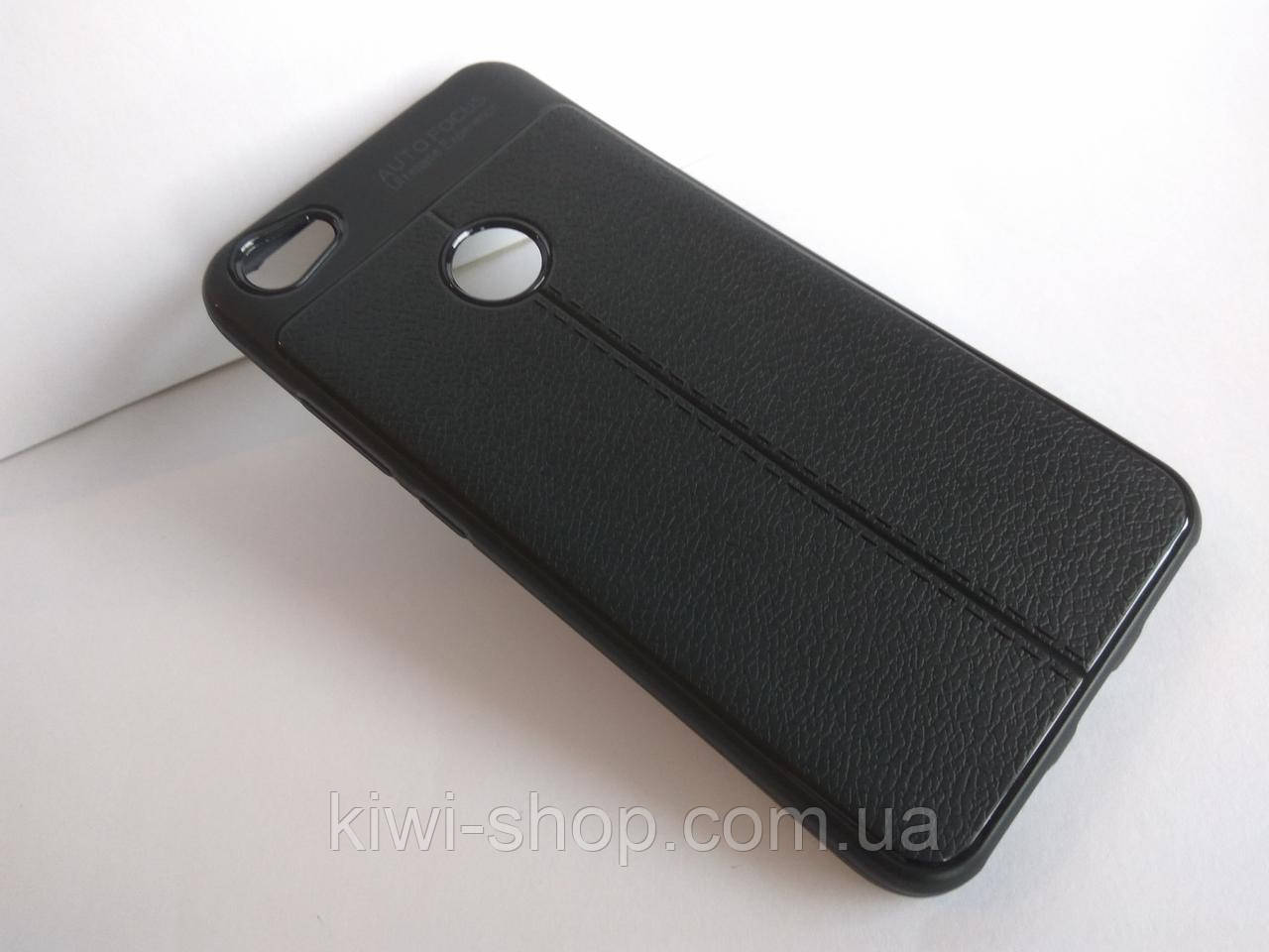 Черный чехол бампер с рисунком под кожу для Xiaomi redmi Note 5A Pro - фото 3 - id-p617995093