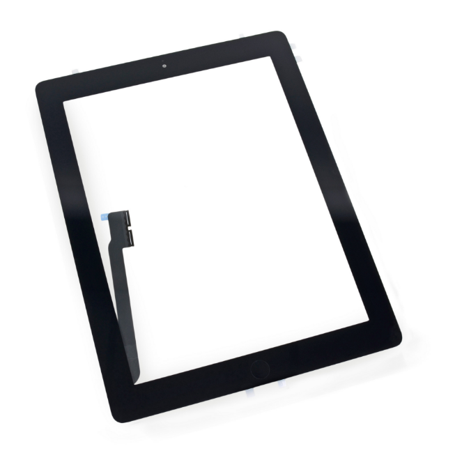 Тачскрин (сенсор) для iPad 3, iPad 4, черный, полный комплект, оригинал - фото 1 - id-p588801675