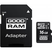 Карта пам'яті GoodRam microSDHC 16 Gb 10class