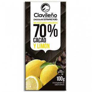 Шоколад Clavileno Limon 70% cacao, 100 г Іспанія 