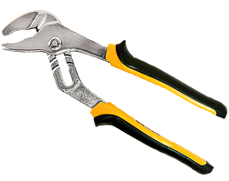 Кліщі переставні жовто-чорні 200 мм "Sigma" (4102691)
