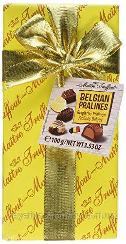 Шоколадні цукерки асорті Maitre Truffout 100g (Бельгія)