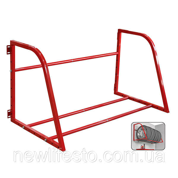 Полиця настінна для вертикального зберігання 4 коліс TORIN TAZ8253, фото 1