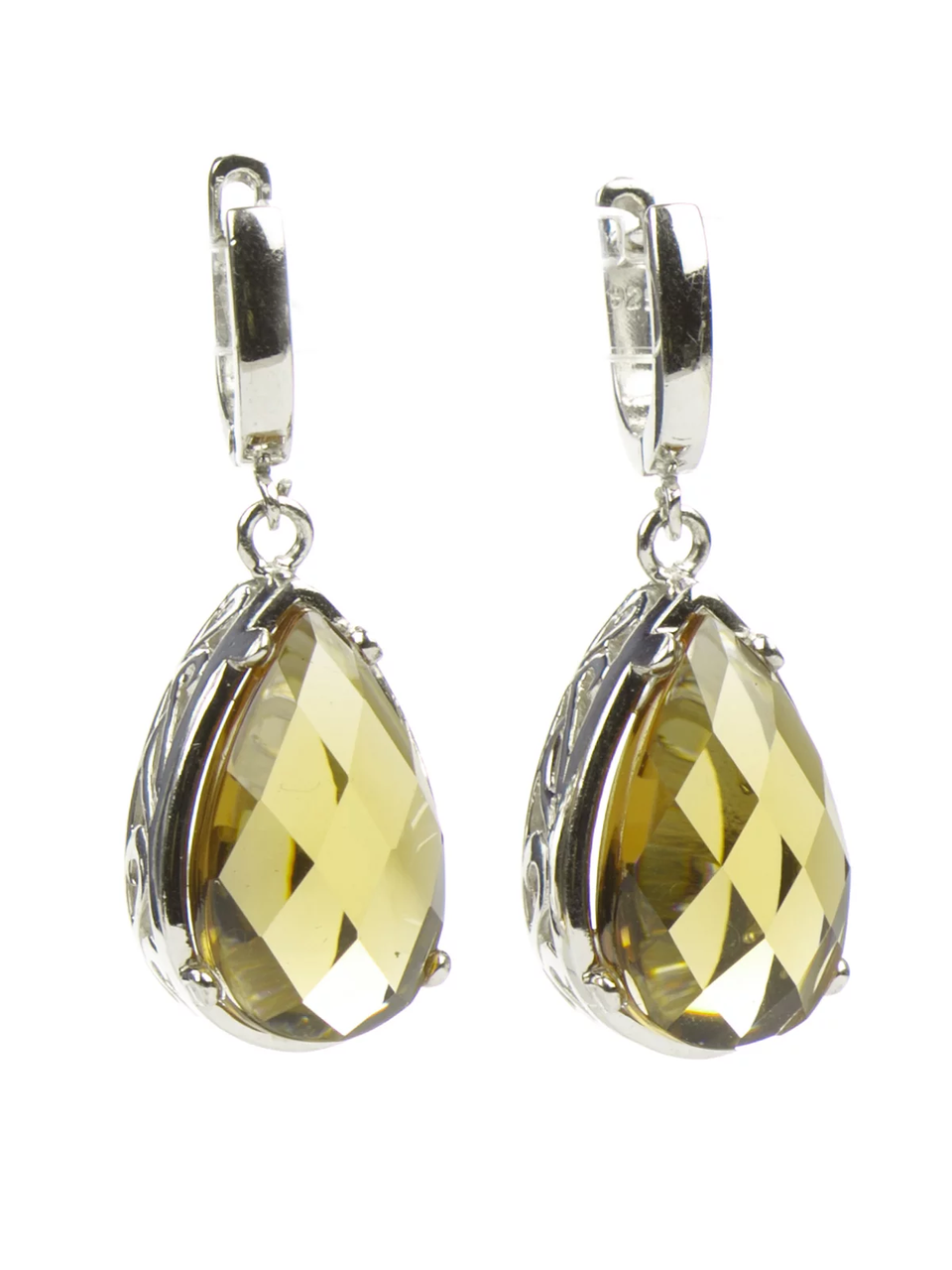 Сережки срібні з султанітом Т-3491, фото 1