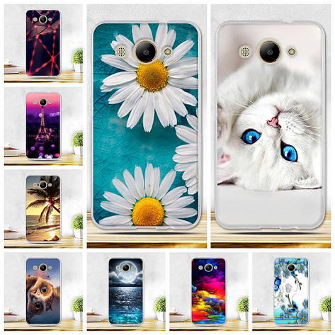 Чохол силіконовий бампер на Huawei Y3 2017 з малюнком, фото 1