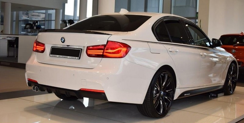 ДИФФУЗОР ЗАДНІГО БАМПЕРА BMW 3 F30 M-PAKIET ПІД ДВІЙНУ НАСАДКУ