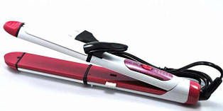 Плойка гофре для волосся Gemei GM-2966, 3 в 1