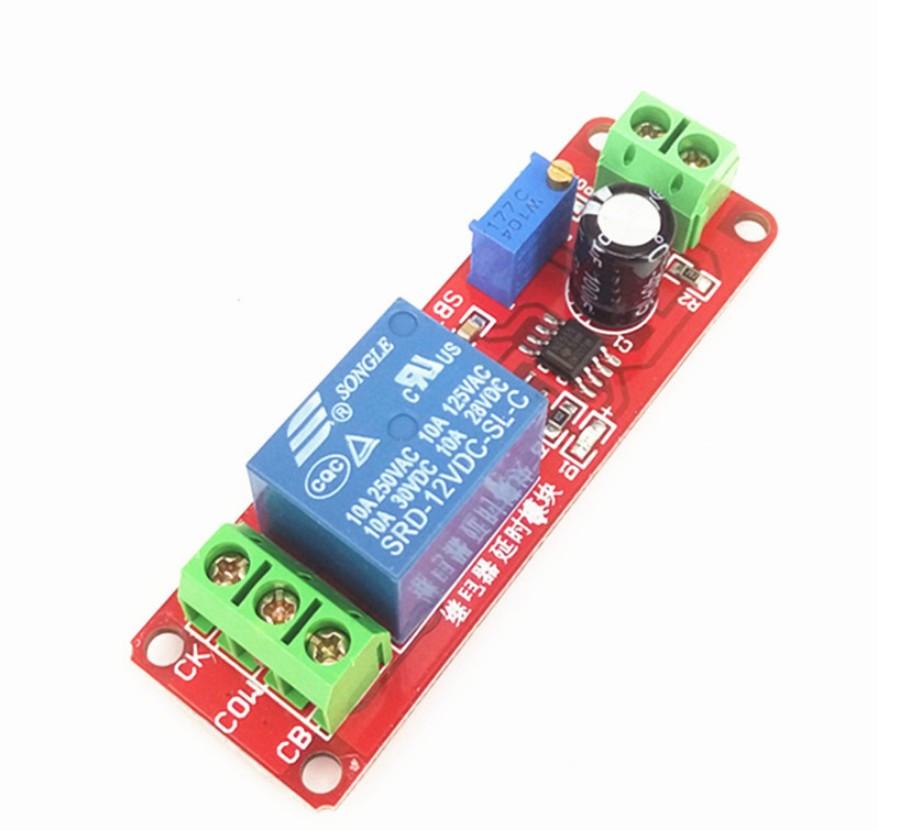 Реле затримки 12 В на включення і відключення NE555