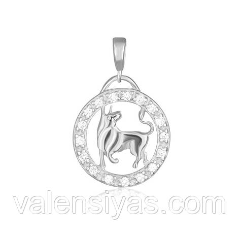 Срібний підвіс Телец П2Ф/044, фото 1