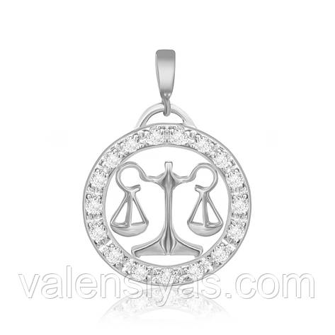 Срібний підвіс Ваги П2Ф/049, фото 1