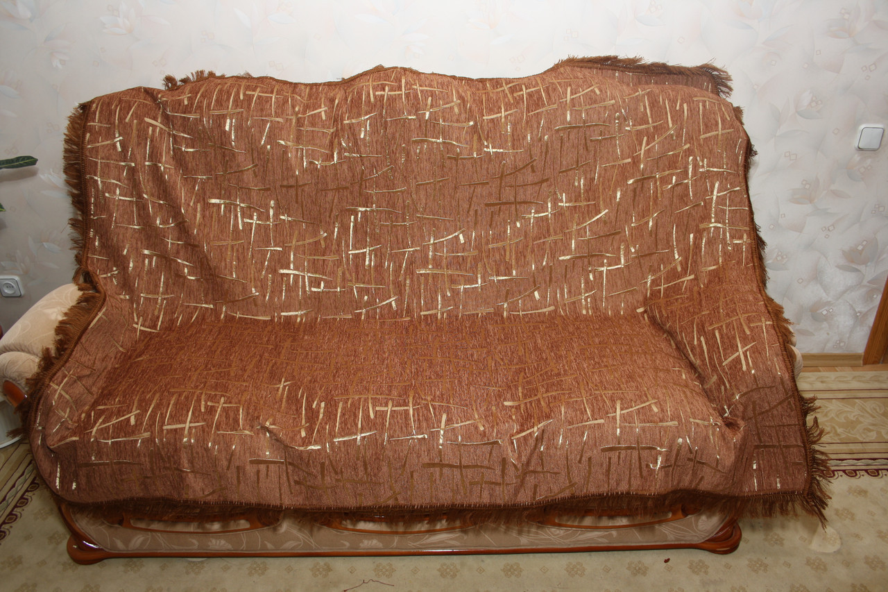 Комплекти на диван і два крісла (дивандеки) Бризки шампанського коричневий