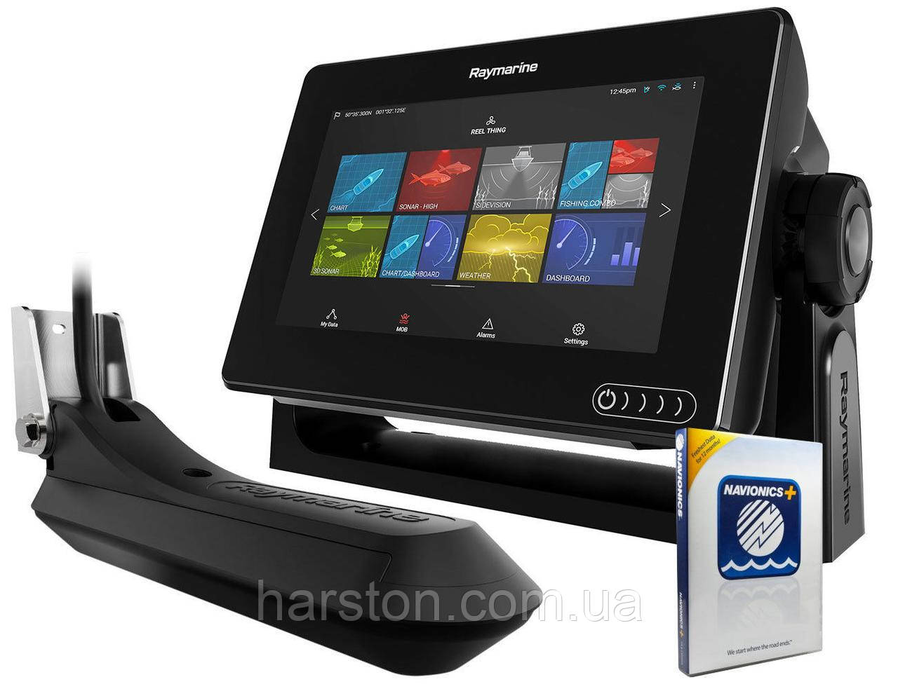 Raymarine AXIOM 7 З ЕХОЛОТОМ REALVISION 3D, 600 W ЕХОЛОТ З ДАТЧИКОМ І КАРТИЙ NAVIONICS+
