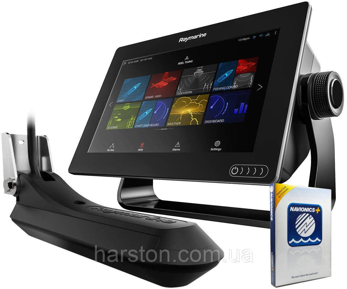 Raymarine AXIOM 9 З ЕХОЛОТОМ REALVISION 3D, 600 W ЕХОЛОТ З ДАТЧИКОМ І КАРТИЙ NAVIONICS+