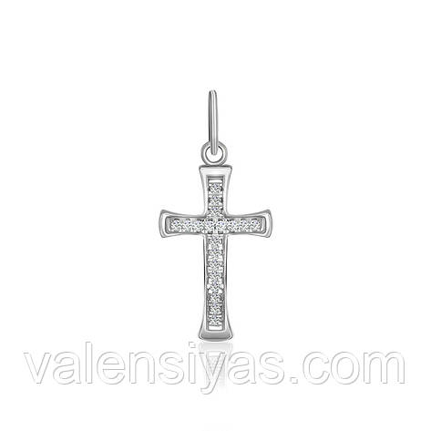 Срібний декоративний хрест П2Ф/158, фото 2