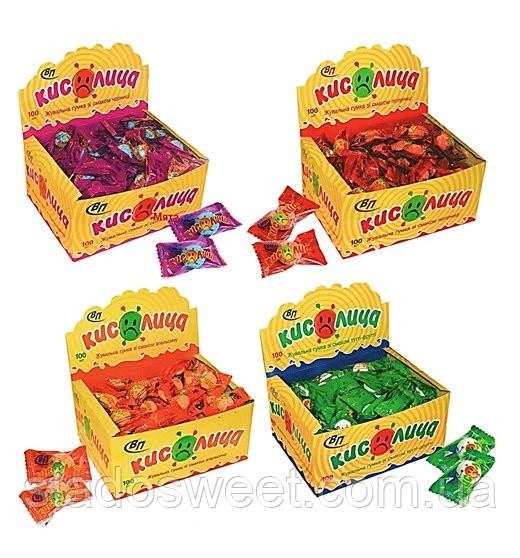 Жевательная резинка "Кислица" 100шт в ассортименте цена, купить в ...