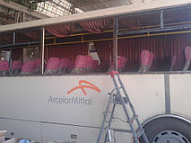 Замена лобовых стекол на автобус ЛАЗ 4207, ЛАЗ Лайнер в автопарке ПАО "АрселорМиттал Кривой Рог" 14