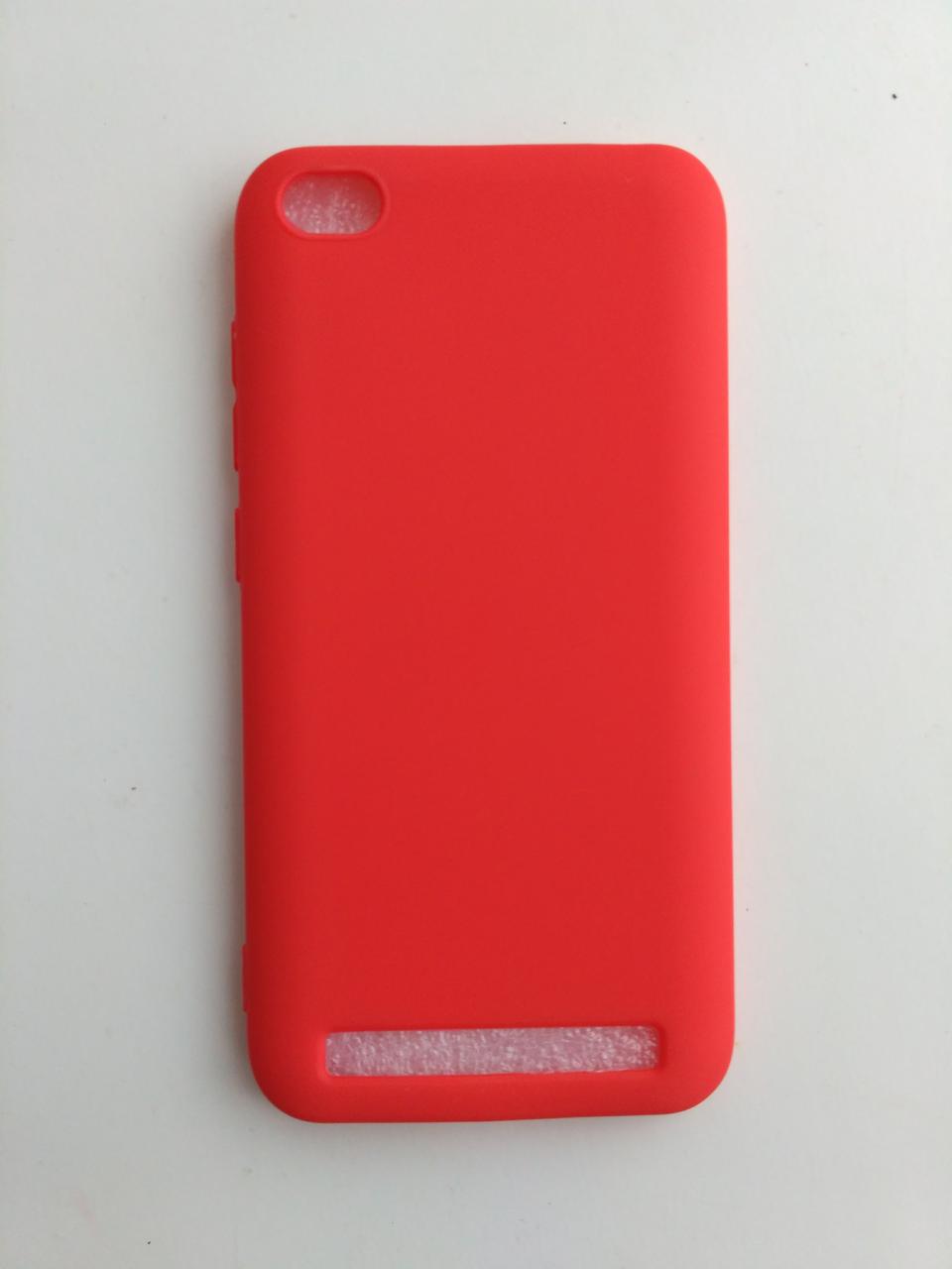 Силіконовий чохол Xiaomi redmi 5a червоний матовий