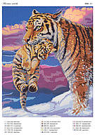 Схема для вишивання бісером на атласі кругової технікою Мамина любов