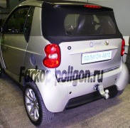 Швидкознімний фаркоп під квадрат вставку (ТСУ, тягово-зчіпний пристрій) SMART FORTWO (Смарт)