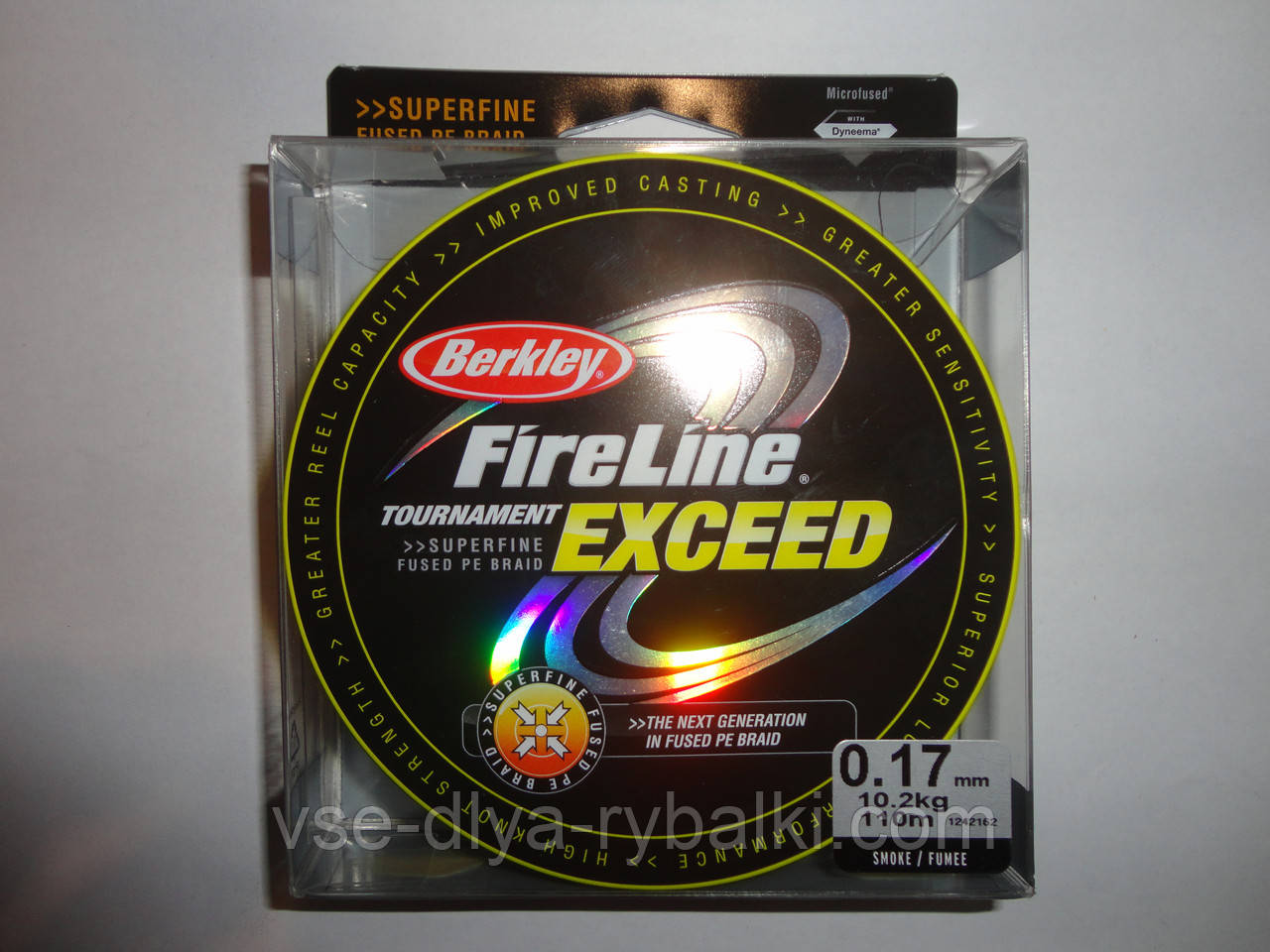 Плетена волосінь Berkley FireLine 110м оригінал 0,10 мм чорна, фото 1