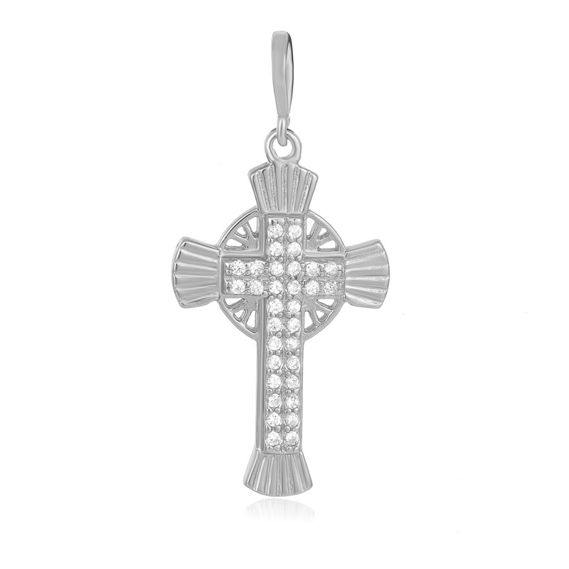 Срібний декоративний хрестик П2Ф/354