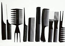 Комплект гребінців для волосся, набір 10 шт.