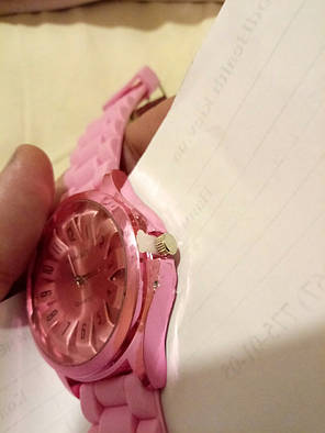 УЦІНКА! Жіночий кварцевий годинник GENEVA Женева з силіконовим ремінцем лілії, годинник fashion жіночі, фото 2