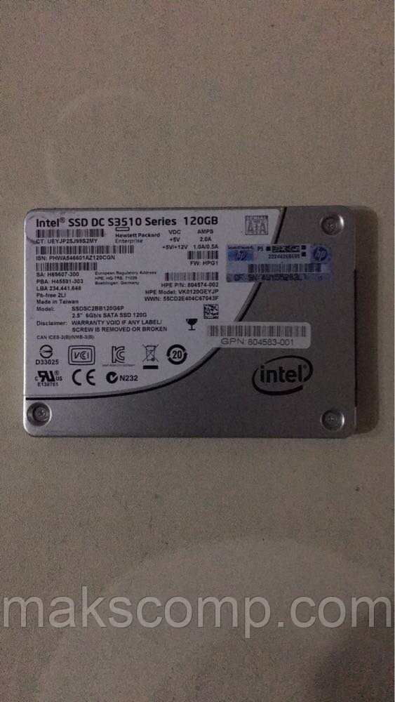 SSD Intel DC S3510 Series 120GB 2.5" SATAIII
