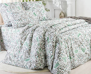 Євро розмір «Мільйон Доларів» постільна білизна бязь