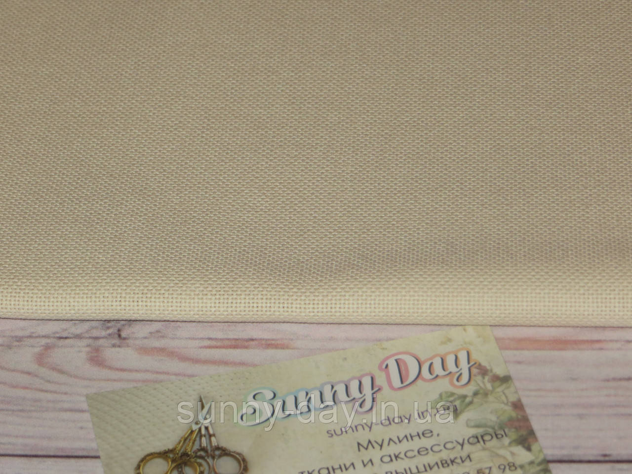 Тканина для вишивки 3270/264 Brittney Lugana, колір - ivory, 28ct, фото 1