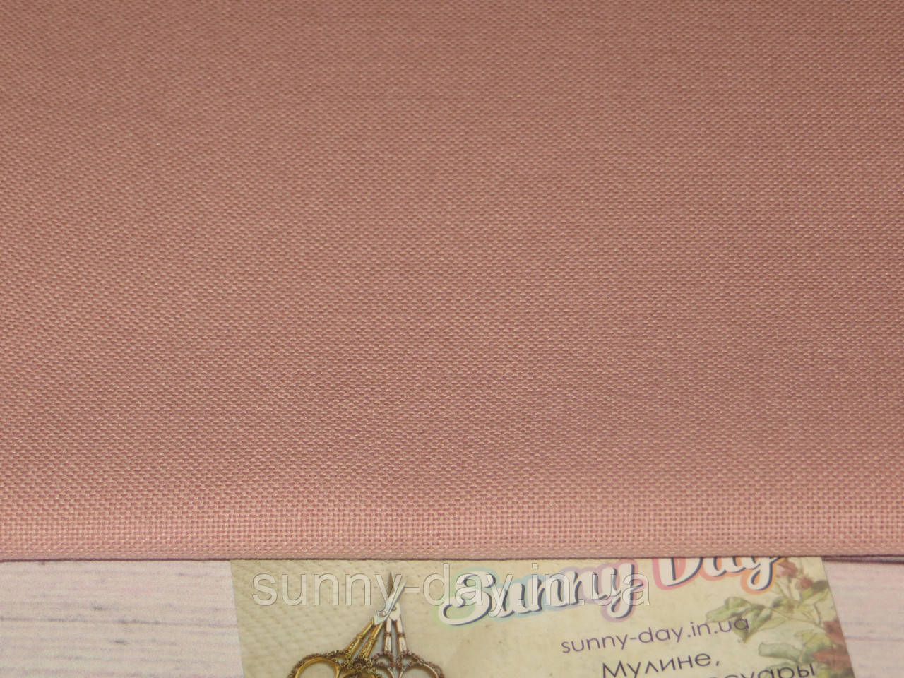 3984/403, Murano Lugana, колір — Ash Rose (приглушений рожевий), 32 ct