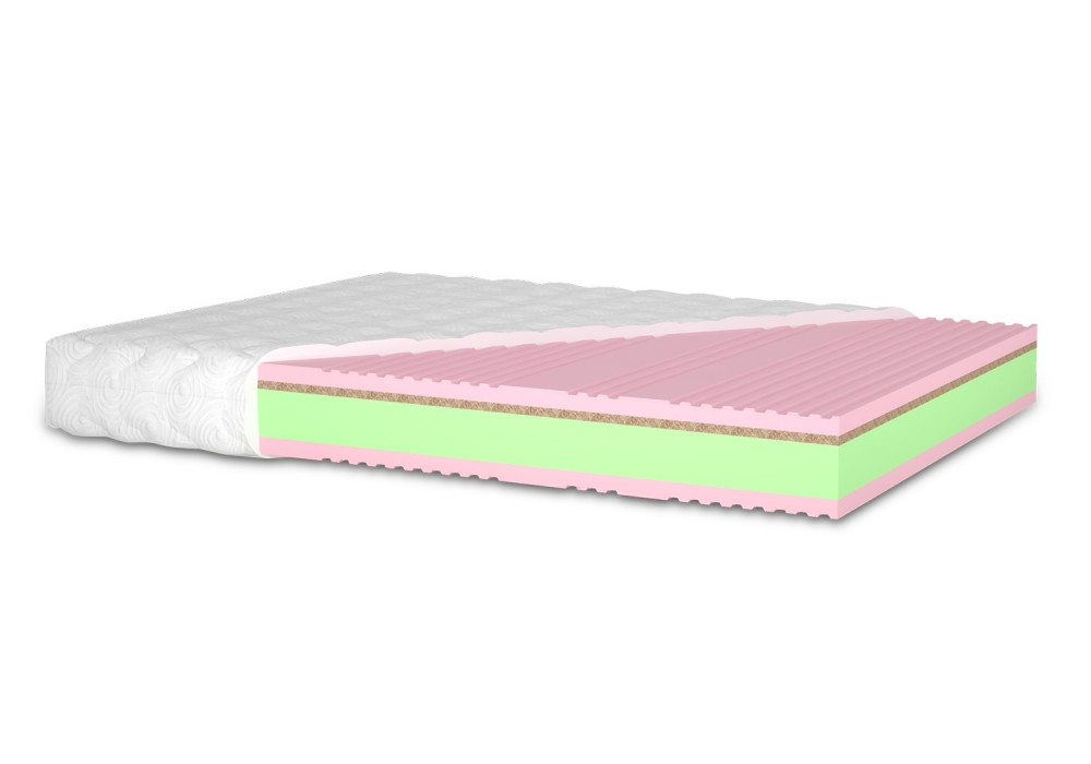 Ортопедичний безпружинний матрац Матролюкс Lilac 160х190 см заввишки 21 см жорсткий