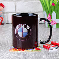 Черная чашка BMW Logo (БМВ)