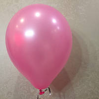 Шарик воздушный металлик розовый , 26см.