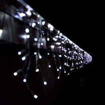 Вулична гірлянда бахрома 4,5 м*0,7 м, 100 LED, білий +Flash, фото 3