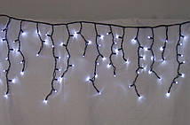 Вулична гірлянда бахрома 4,5 м*0,7 м, 100 LED, білий +Flash, фото 3