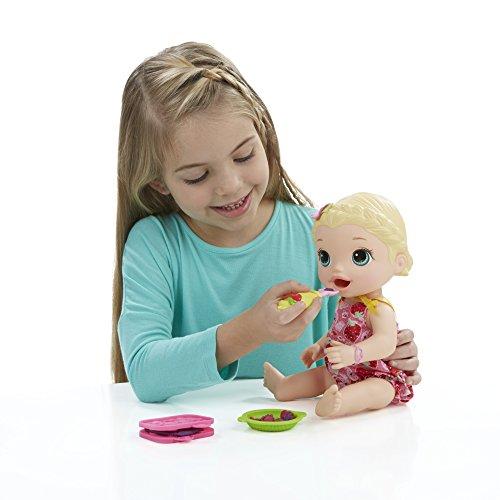 Лялька Бебі Елайв разом із їжею Baby Alive Super Snacks Snackin Lily Blonde