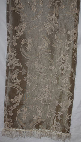 Полуторна покривало (дивандек) на ліжко Версаче бежеве, фото 2