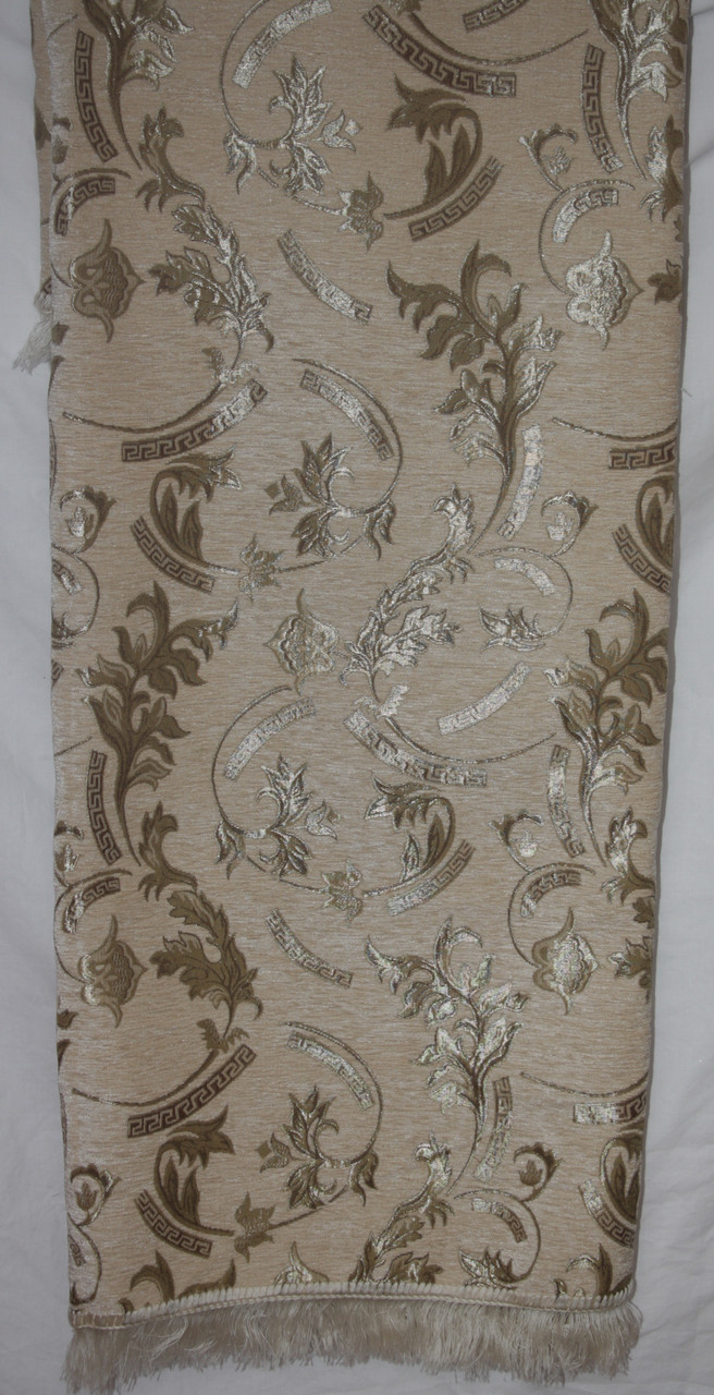 Полуторна покривало (дивандек) на ліжко Версаче бежеве