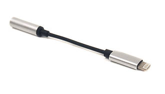 Аудіо - перехідник PowerPlant Lightning - Jack 3.5 мм, 0.1 м