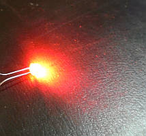 LED-світлодіод червоний 4,8 мм 120°, 2 В, одноколірний яскравий