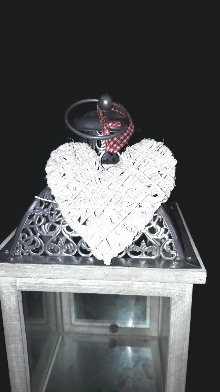 Декоративная подвеска "Сердечко из лозы", крашеное 10х10 см - фото 8 - id-p618888325