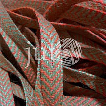 Декоративна стрічка (джутова), 12 мм, V-візерунок., фото 2