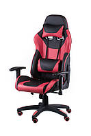 Крісло геймерське розкладне з високою спинкою ExtrеmеRacе black/rеd чорно-червоний шкірзамінник